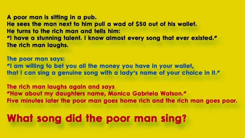 what-song-poor-man-sing-riddle-answer.