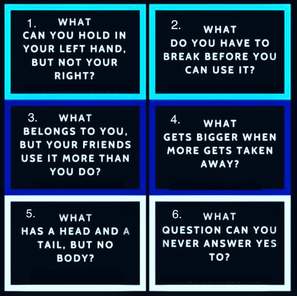 Small riddles to play with kids